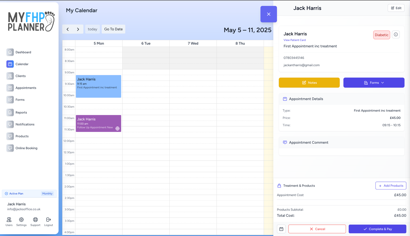 FHP Planner Dashboard