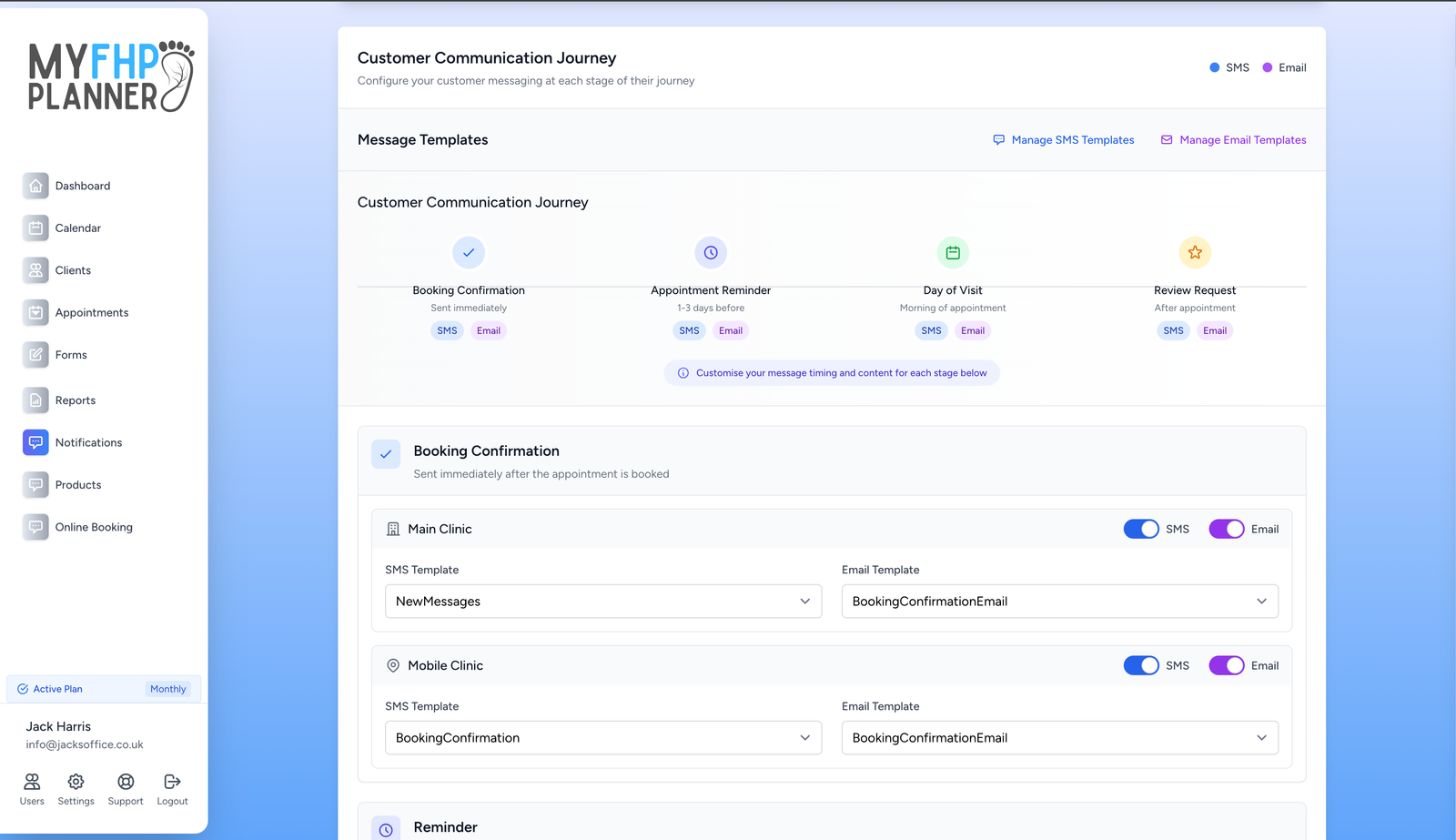 Appointment Scheduling Screen