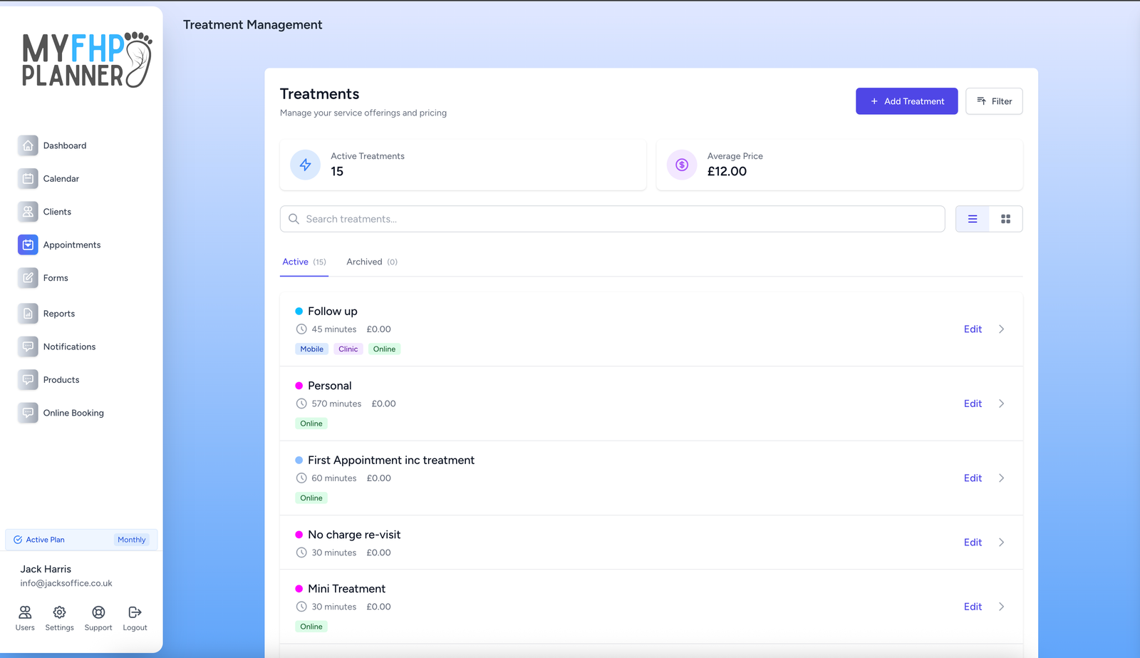 Patient Records Interface